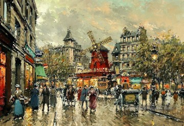 yxj052fD scènes d’impressionnisme Parisien Peinture à l'huile